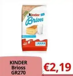 Supermercati Pasquale Prisco Kinder Brioss offerta