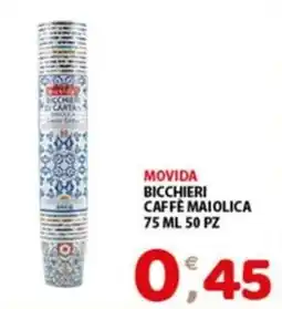 Mio Market Bicchieri caffè maiolica offerta