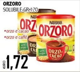 Big Food Orzoro solubile Nestlé offerta