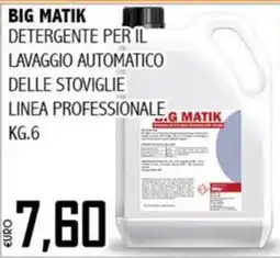 Big Food Detergente per il lavaggio automatico delle stoviglie linea professionale offerta