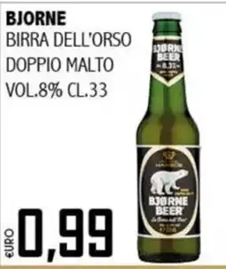 Big Food Bjorne birra dell'orso doppio malto offerta