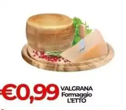 Supermercati Pasquale Prisco Valgrana Formaggio offerta