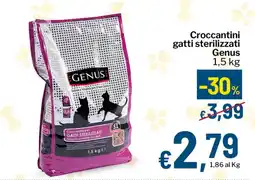 Qui Discount Croccantini gatti sterilizzati Genus offerta