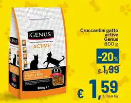 Qui Discount Croccantini gatto active Genus offerta