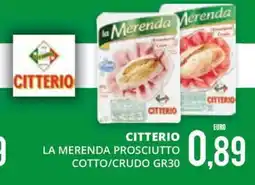 Mazzeo Supermercati Citterio la merenda prosciutto offerta
