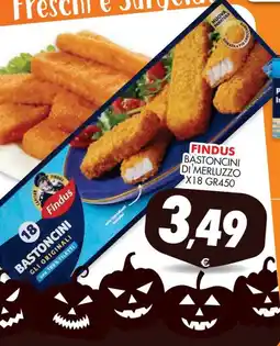 Mazzeo Supermercati Findus bastoncini di merluzzo offerta