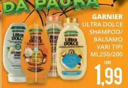 Mazzeo Supermercati Garnier Ultra Dolce Shampoo/Balsamo offerta