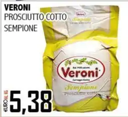 Big Food Veroni prosciutto cotto sempione offerta