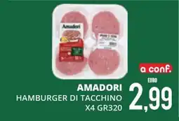 Mazzeo Supermercati Amadori hamburger di tacchino offerta