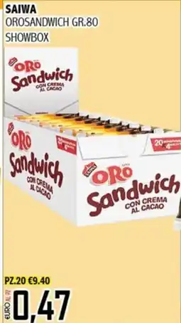 Big Food Oro Sandwich con crema al cacao offerta