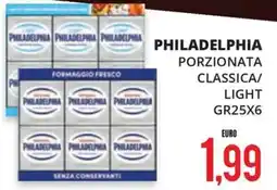 Mazzeo Supermercati Philadelphia formaggio fresco classica/light offerta