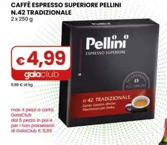 Caffè Espresso Superiore Pellini N.42 Tradizionale