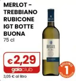 Gala Supermercati Merlot - Trebbiano Rubicone IGT Botte Buona offerta