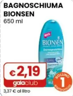 Gala Supermercati Bagnoschiuma Bionsen offerta