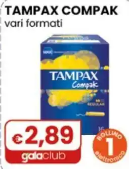 Gala Supermercati Tampax Compak offerta