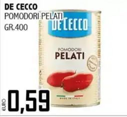 Big Food De Cecco pomodori pelati offerta