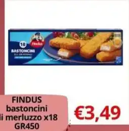 Supermercati Pasquale Prisco Findus bastoncini di merluzzo offerta