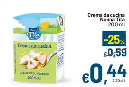 Qui Discount Crema da cucina Nonna Tita offerta