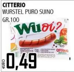 Big Food Wurstel puro suino Citterio offerta