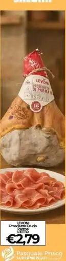 Supermercati Pasquale Prisco Levoni Prosciutto Crudo Parma offerta