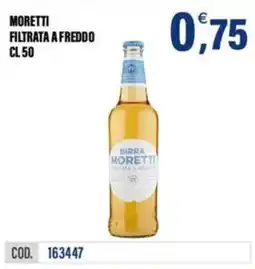 Adhoc Birra Moretti filtrata a freddo offerta