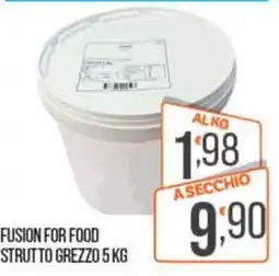 Cash pro Fusion for food strutto grezzo offerta