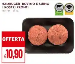 Pan Hamburger bovino e suino offerta