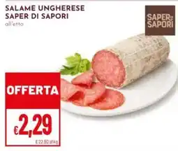 Pan Salame ungherese Saper di Sapori offerta