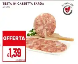Pan Testa in cassetta sarda offerta