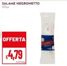Pan Salame Negronetto offerta