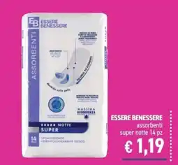 Determarket Essere benessere assorbenti super notte offerta