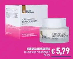 Determarket Essere Benessere crema viso rimpolpante offerta
