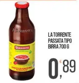 Cash pro La Torrente passata tipo birra offerta