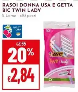 Pan Rasoi donna usa e getta Bic Twin Lady offerta