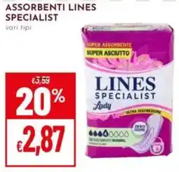 Pan Assorbenti lines specialist lady offerta