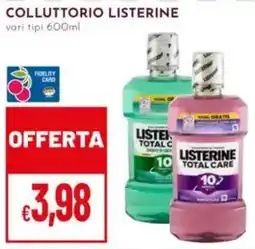 Pan Colluttorio Listerine offerta