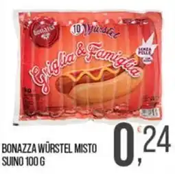 Cash pro Bonazza würstel misto suino offerta