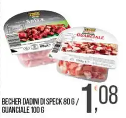 Cash pro Becher dadini di speck / guanciale offerta