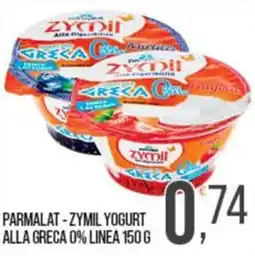 Cash pro Parmalat - Zymil yogurt alla greca 0% linea offerta