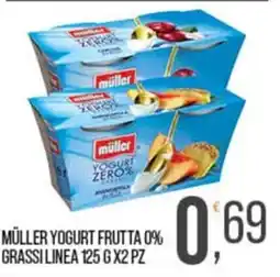 Cash pro Müller Yogurt Frutta 0% Grassi Linea offerta