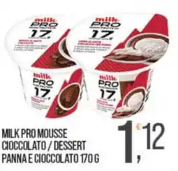 Cash pro Milk Pro Mousse Cioccolato / Dessert Panna e Cioccolato offerta