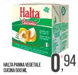 Cash pro Halta panna vegetale cucina offerta