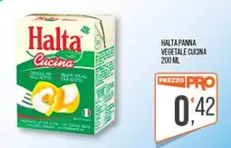 Cash pro Halta panna vegetale cucina offerta