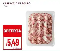 Pan Carpaccio di polpo offerta