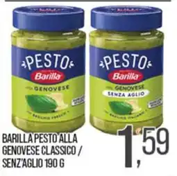 Cash pro Barilla pesto alla genovese classico / senz'aglio offerta