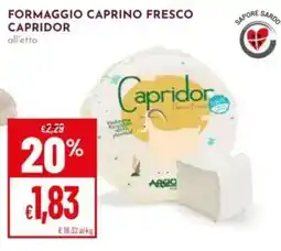 Pan Formaggio caprino fresco capridor offerta