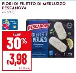 Pan Fiori di filetto di merluzzo Pescanova offerta