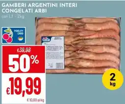 Pan Gamberi argentini interi congelati Arbi offerta