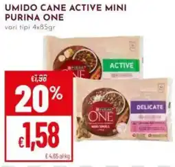 Pan Umido cane active mini Purina One offerta