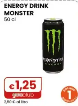 Gala Supermercati Energy drink Monster offerta